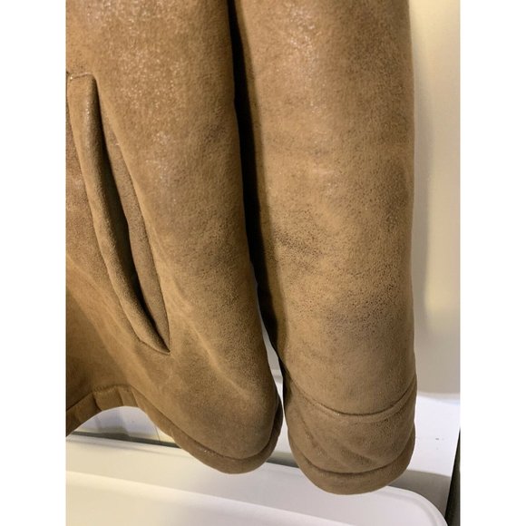 Joseph‎ Abboud Men’s XL Outerwear Brown Faux Suede Sherpa Lined Full Zip Jacket - Picture 5 of 11